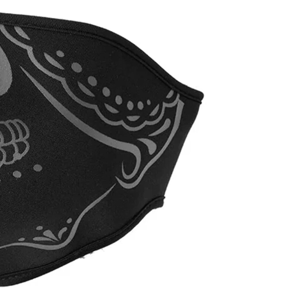 Neoprene Half Face Inverse Skull Riding Mask - Picture 3 of 4